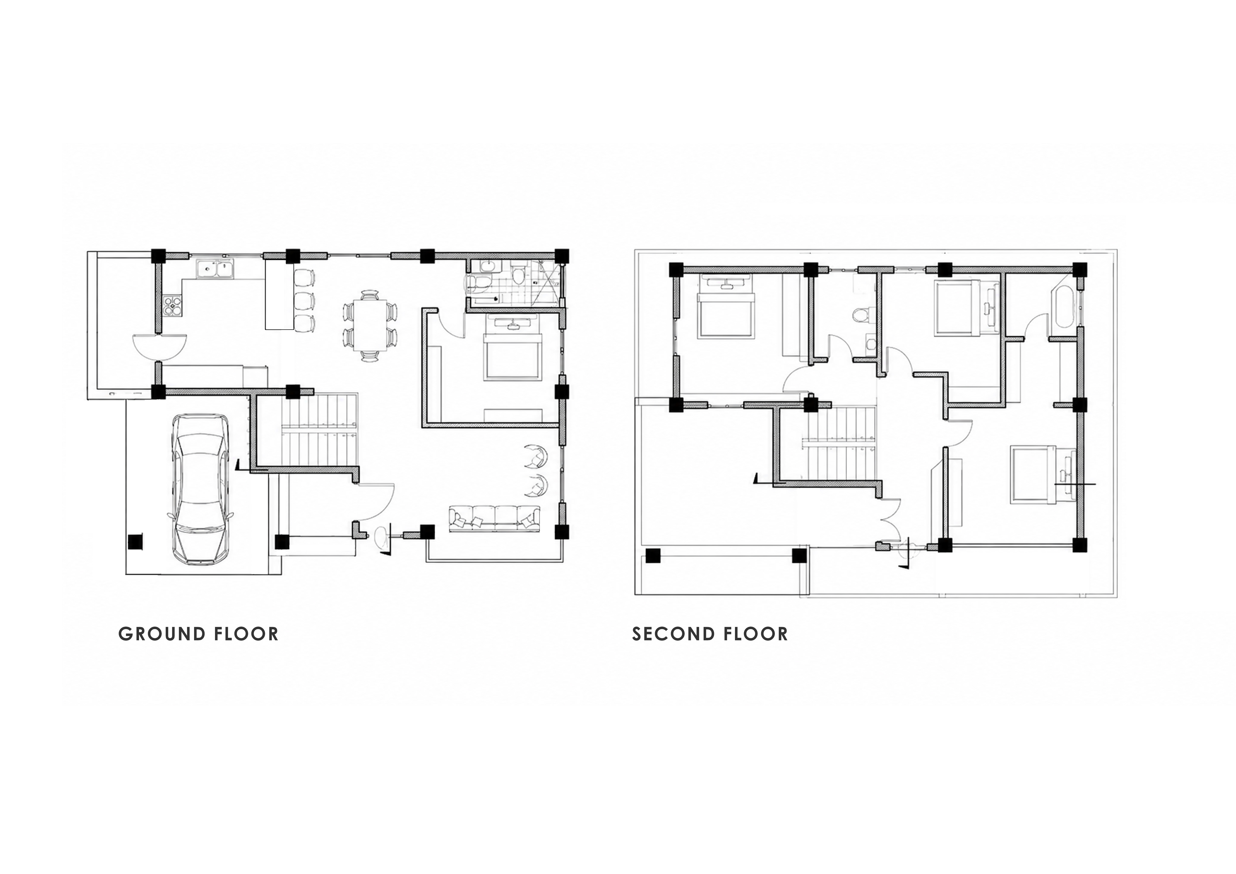 Contemporary Tropical House — interior view